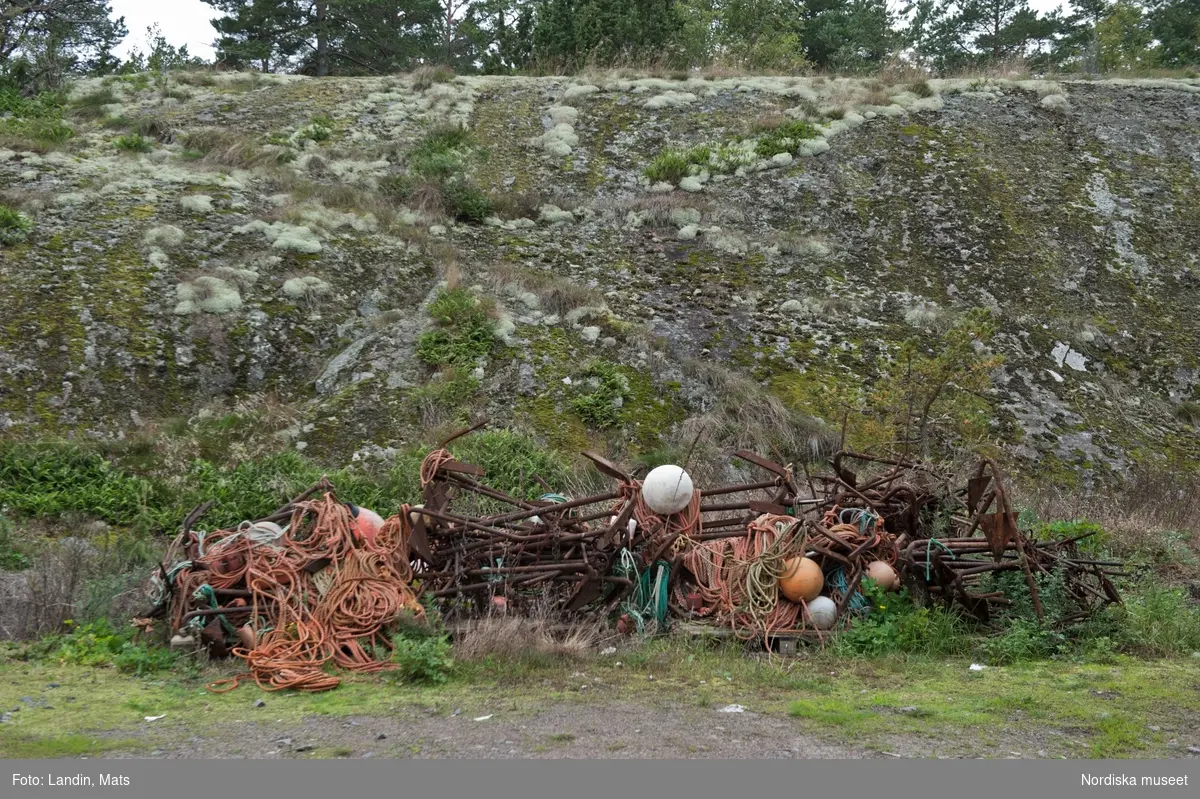 Händelöp. Västervik. Nya fiskehamnen på utsidan av ön.
Fiskebåtar, Kustfiske