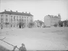 Norra delen av Vaksala torg, med kvarteret Njord, Kvarngärdet, Uppsala 1901 - 1902