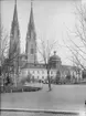 Gustavianum och Uppsala domkyrka från Universitetsparken, Uppsala 1901 - 1902