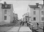 Sysslomansgatan norrut vid Ringgatan, Eriksdal, Luthagen, Uppsala 1908