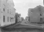 Torsgatan från Fyrisgatan, Luthagen, Uppsala 1908