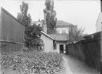 Gårdsinteriör Kungsgatan 33, kvarteret Plantan, Dragarbrunn, Uppsala 1908