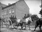 Andra Svea Artilleriregemente, Svartbäcksgatan vid kvarteret Edda, Uppsala 1900 - 1901