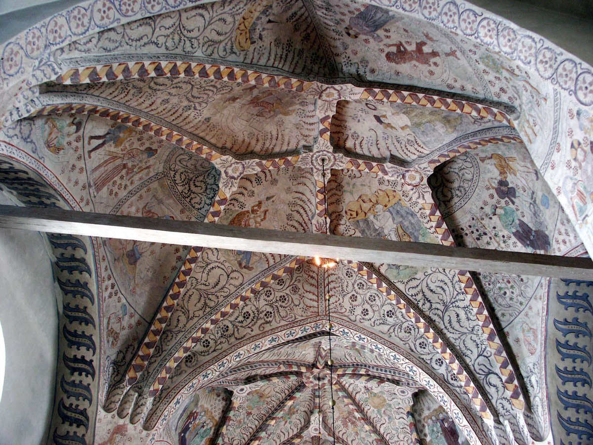 Kalkmålning i Kungs-Husby kyrka, Kungs-Husby socken, Uppland 2005