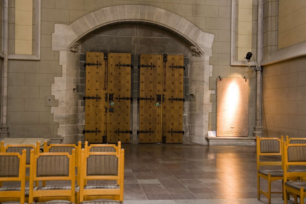 Johannes Bureus gravhäll i södra tvärskeppet, Uppsala domkyrka 2009