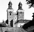 Västfasadens övre del, Uppsala domkyrka omkring 1880