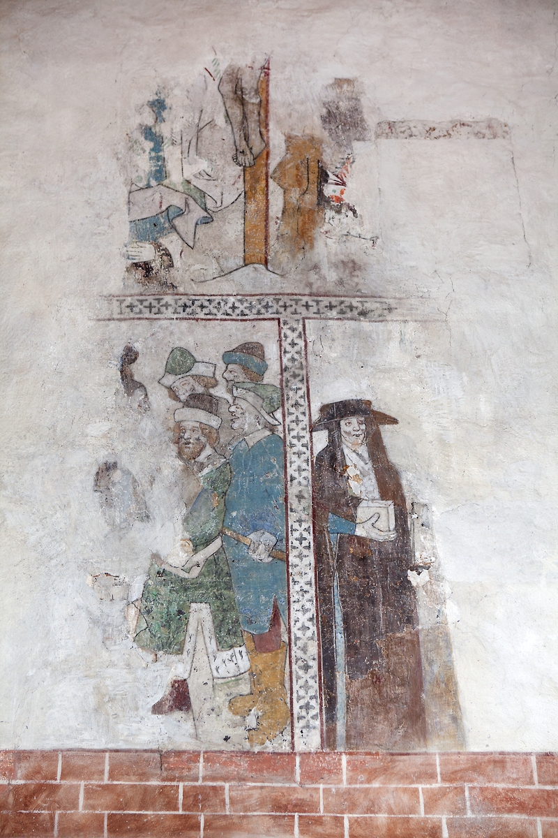 Kalkmålning av Albertus Pictor, Bälinge kyrka, Uppland 2011