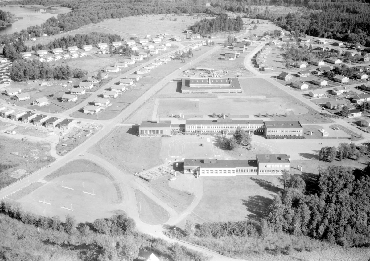 Flygfoto över Skutskär, Älvkarleby socken, Uppland 1967