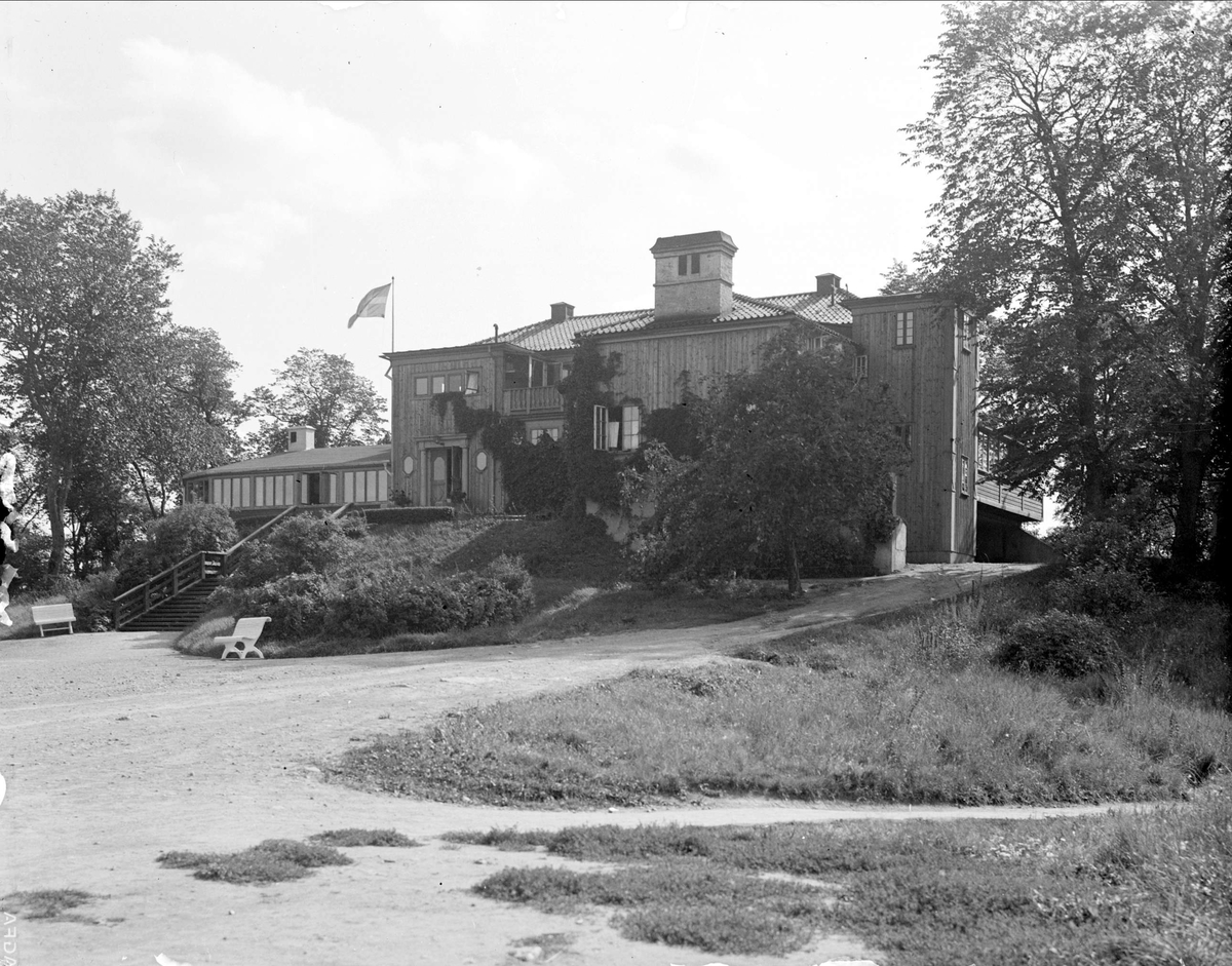 Restaurang Skarholmen, Skarholmen, Sunnersta, Uppsala augusti 1936