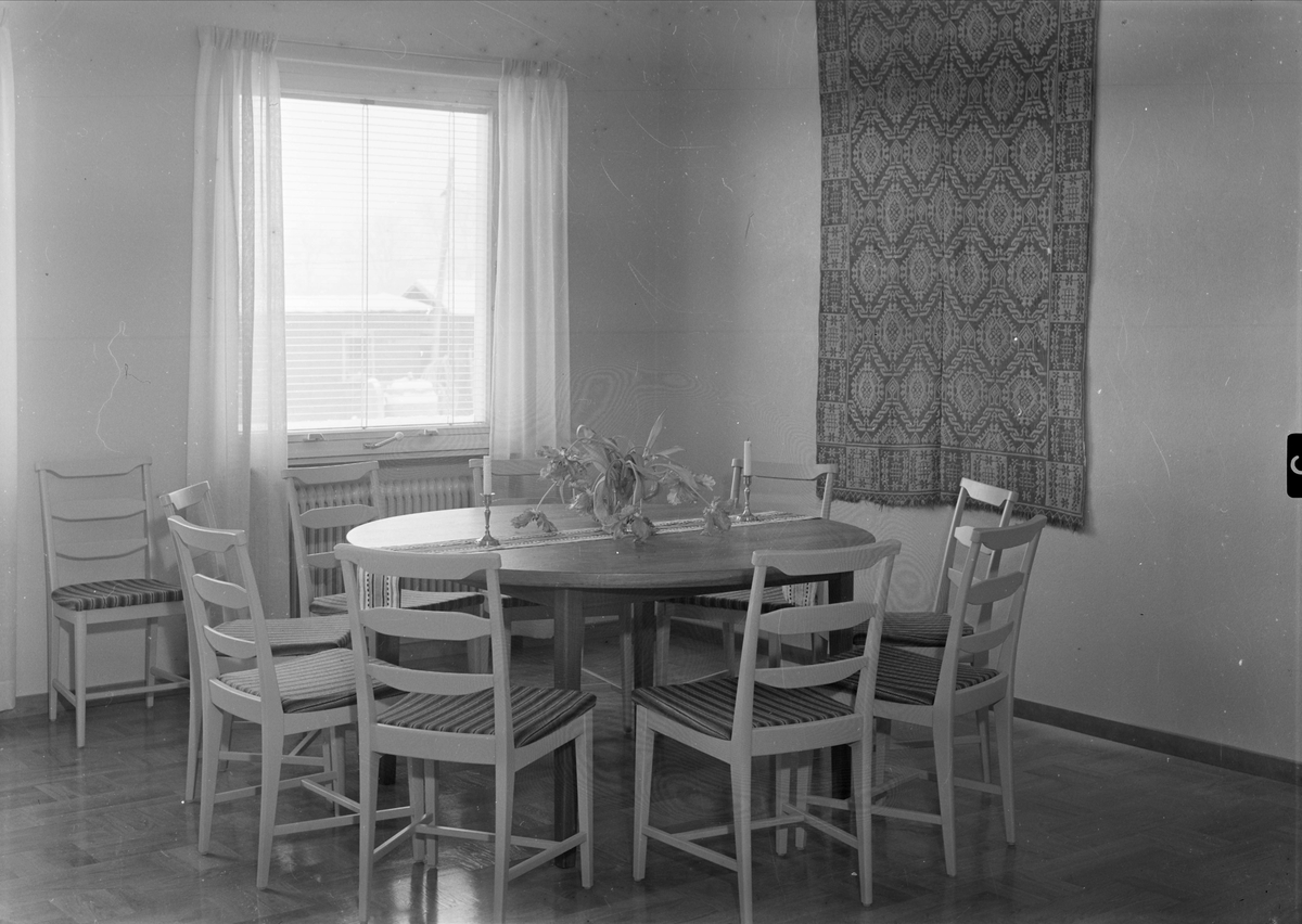 Interiör från Jälla Lanthushållsskola, Vaksala socken, Uppland