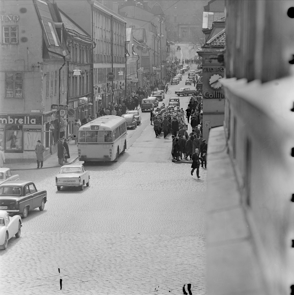 Studenter, Drottninggatan, stadsdelen Dragarbrunn, Uppsala