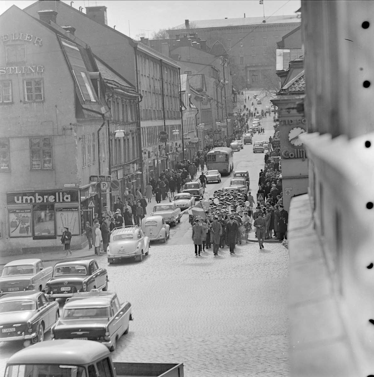 Studenter, Drottninggatan, stadsdelen Dragarbrunn, Uppsala