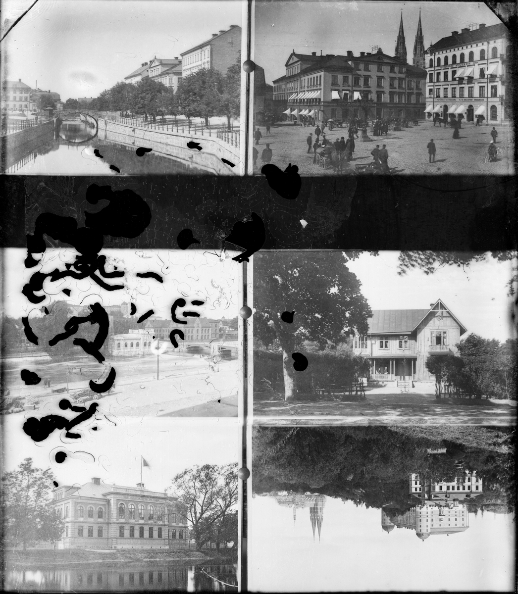 Stora Torget, kvarteret Rådhuset, Uppsala 1890-talet