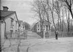 Kvarteret Fågelsången från Nedre Slottsgatan, Uppsala före 1914