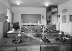 Laboratorium vid Uppsala universitet eller Katedralskolan i Uppsala, juli 1947