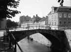 Dombron och kvarteret Torget vid Östra Ågatan, Uppsala 1933