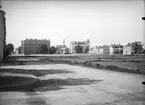 Vaksala torg innan bygget av Vaksalaskolan, Uppsala, sannolikt tidigt 1920-tal