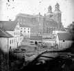 Reprofotografi - Akademikvarnen och Uppsala domkyrka före den Zettervallska renoveringen