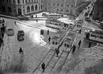 Spårvagnar på Stora Torget, Uppsala