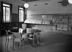 Uppsala stadsbibliotek, Östra Ågatan, Uppsala, interiör 1941