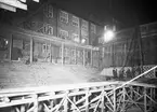 Centralbadets simhall under byggnation, Östra Ågatan, Uppsala december 1940