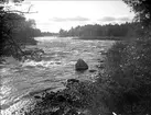 Lanforsen vid Älvkarleö, Älvkarleby socken, Uppland år 1924