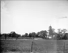 Börstils kyrka med omgivande miljö, Börstils socken, Uppland juli 1917