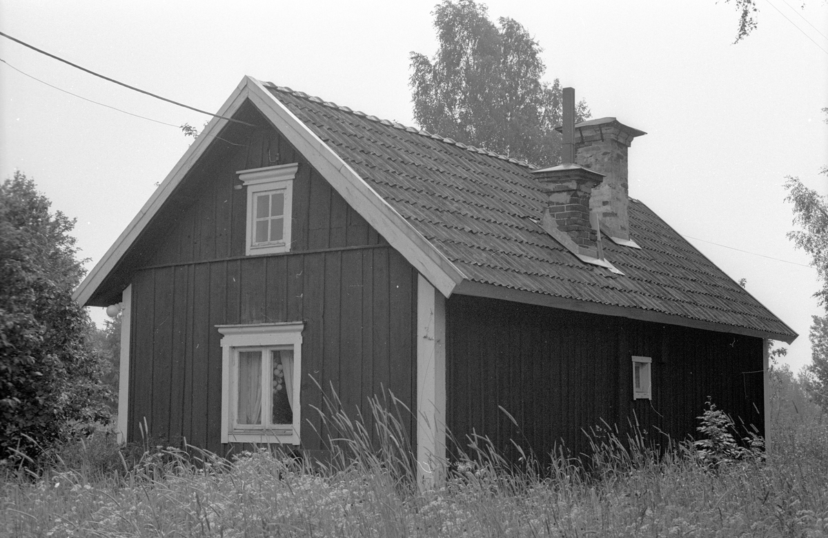 Bostadshus, Faringe 1:7, Faringe, Faringe socken, Uppland 1987. 