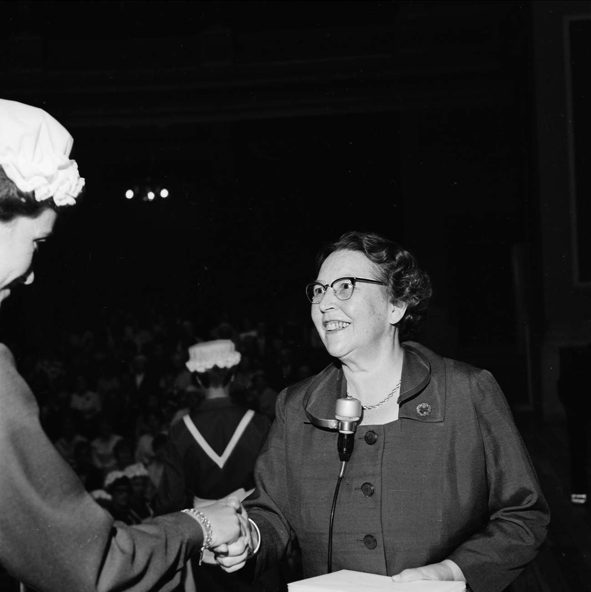 "Fackskolan - avslutning i aulan", Uppsala juni 1964