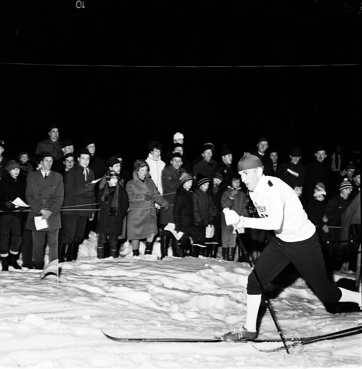 Skidåkare, Tobo, Uppland 1966