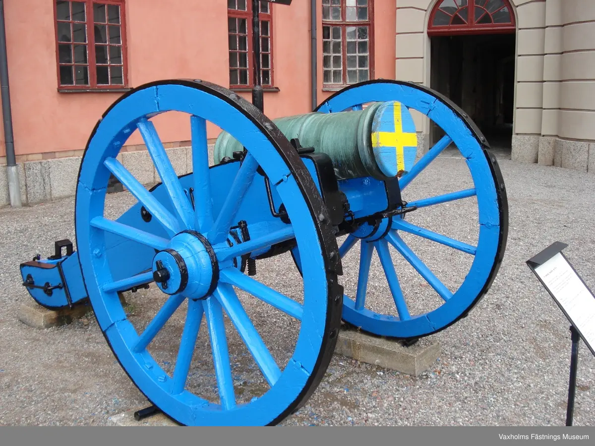 16 pundig haubits m/1816 No.1

Slätborrat eldrör
Framladdning
Skottvidd: Verksam eld endast på korta avstånd, inte mycket över 
1 000 m.
Konstruktion: Marieberg