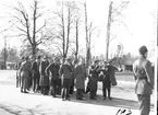 Fallskärmsjägarskolan i Karlsborg 1950-tal.Inryckning.