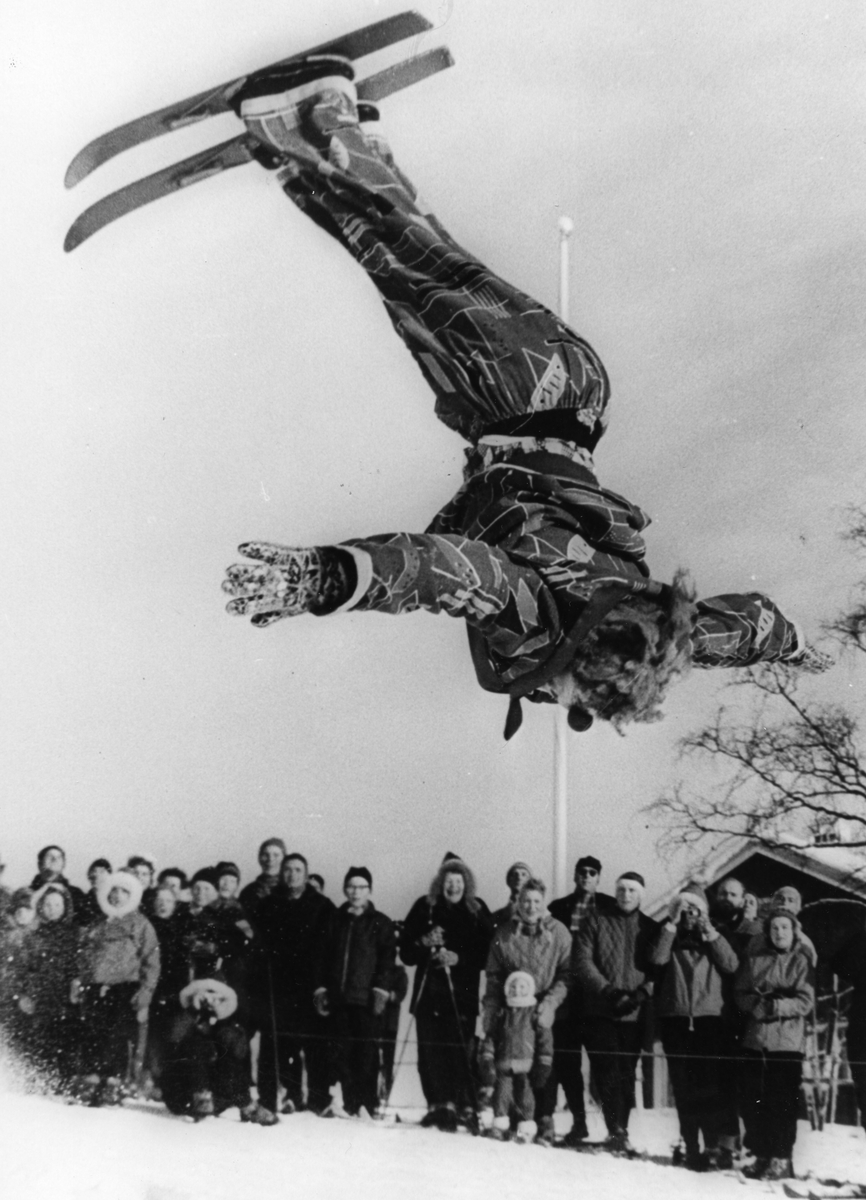 Kongsberg athlete Ernst Knutsen during fancy-dress show.