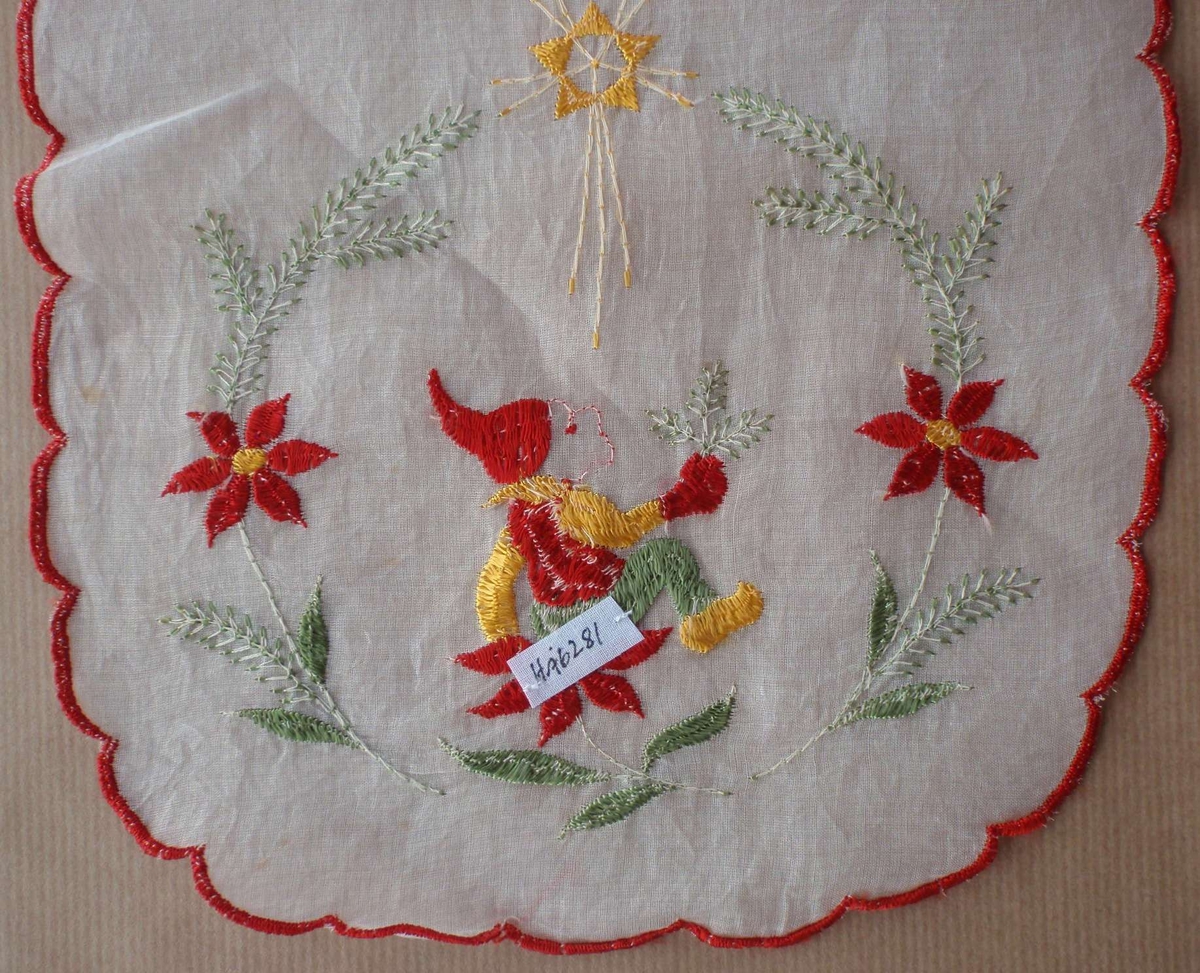 Julemotiv, julenisse, stjerne, blomster