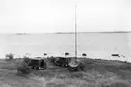 Transportabel markradiostation vid kust, 1937.