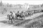 Avmarsch från Skövde - början på sommarmarschen 1934.