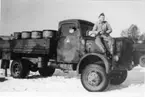 Terrängbil m/1942 M, Klöckner. Med bensinfat. A 6.