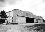 Exteriör av hangarbyggnad på F 2 Roslagens flygflottilj, 1932.