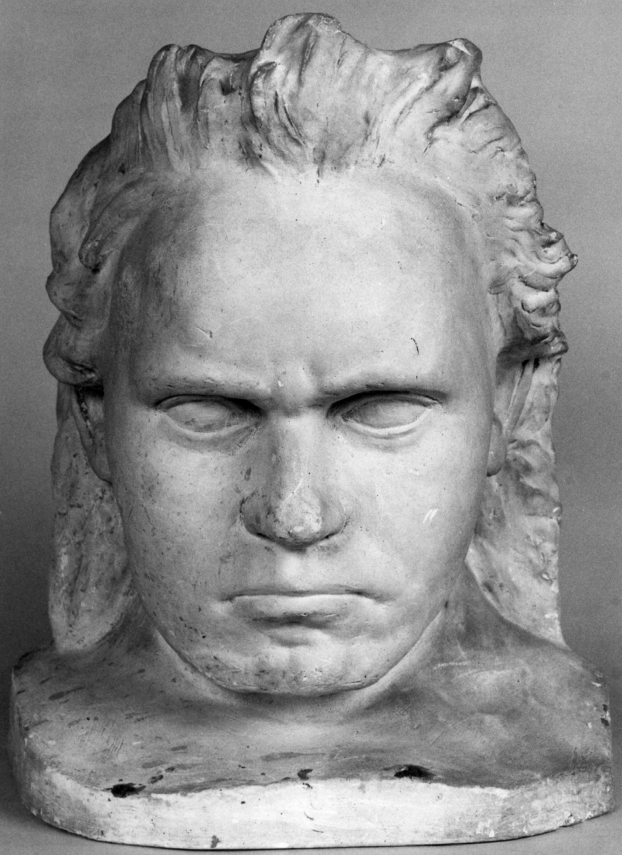 Byste av Beethoven.