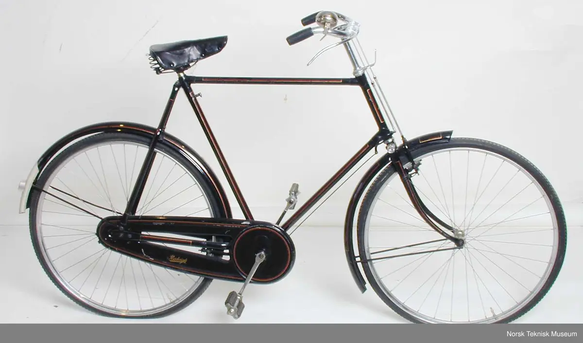 Herresykkel merke Raleigh. For-og-bakbremse fungerer. Tråfunksjon fungerer.