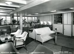 Biblioteket, turistklasse, D/S Stavangerfjord (b. 1918, Camm