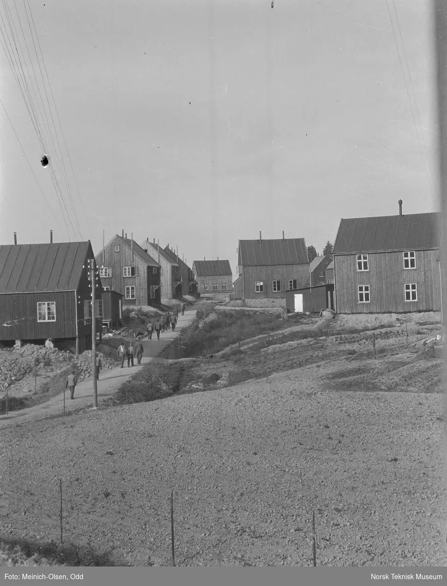 Fra utbyggingen av Rånåsfoss kraftanlegg, 1921