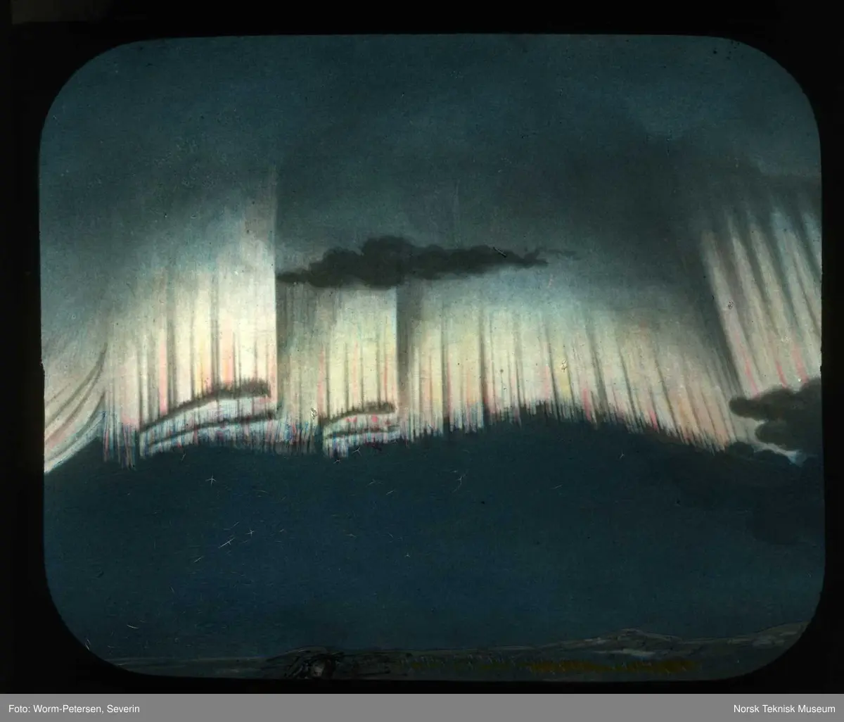 Nordlys observasjoner i Bossekop syd 19. Jan. 1839