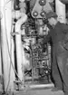 Maskinist i maskinrum.