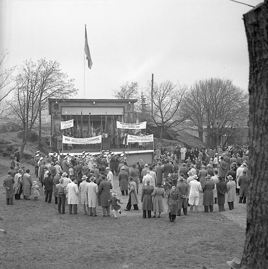 Enligt notering: "1 maj demonstration 1/5 1947".