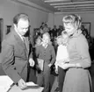 Skolklass från Bokenäset vid prisutdelning på Uddevalla Museum 1958