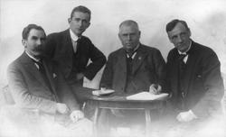 Fra venstre: Carlsen, Smith, Skarpmoen, Løkke.