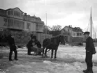 Posttransport en kall vinter på 1920-talet