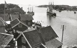 Tremastad skonare i Kyrkesundet