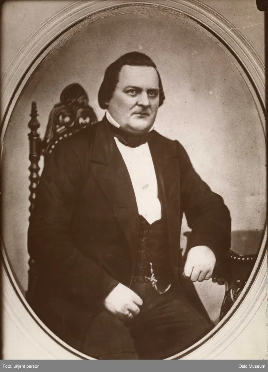 portrett, mann, kjøpmann, sittende halvfigur